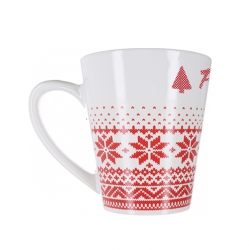 Bögre - Karácsonyi - kötött mintás